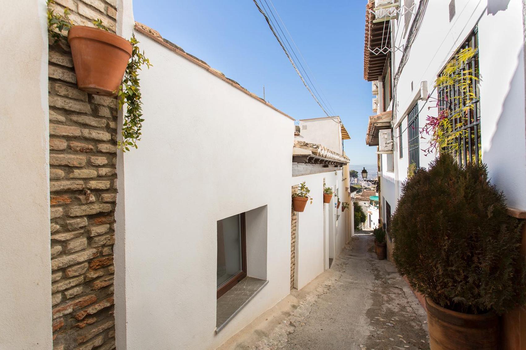 Apartamento Con Terraza Y Cochera Albaycin Granada Exterior photo